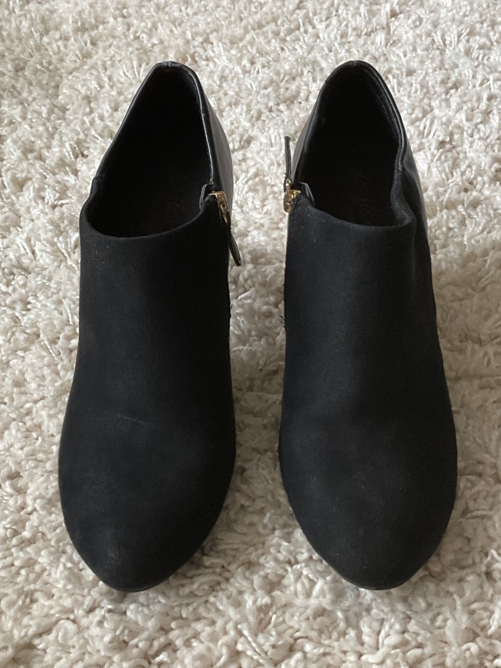 ⭐️Dexflex Comfort Zip Up Black Heeled Boots - size 8
